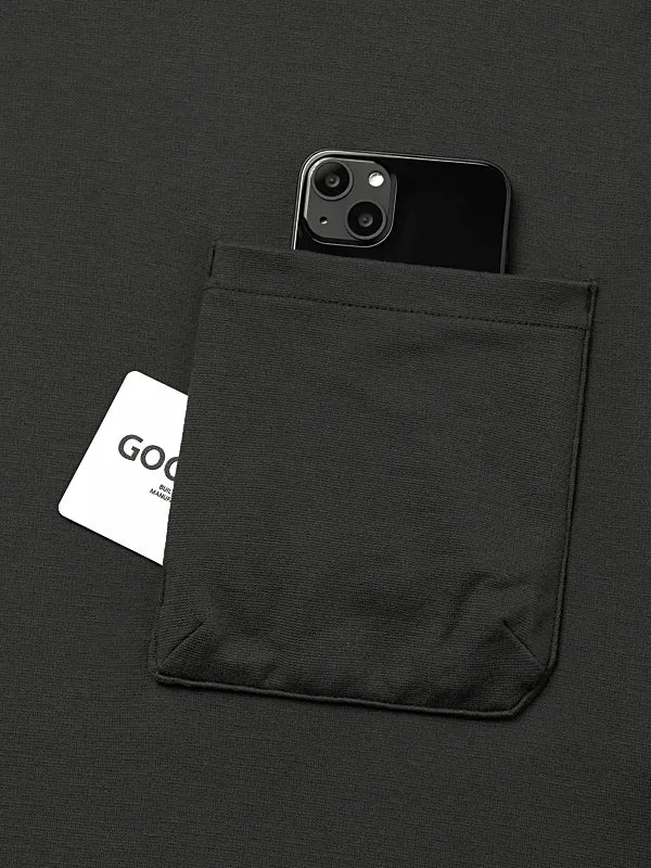 【GOOPiMADE】“G_model-01“ 3D L/S Pocket Tee IRON