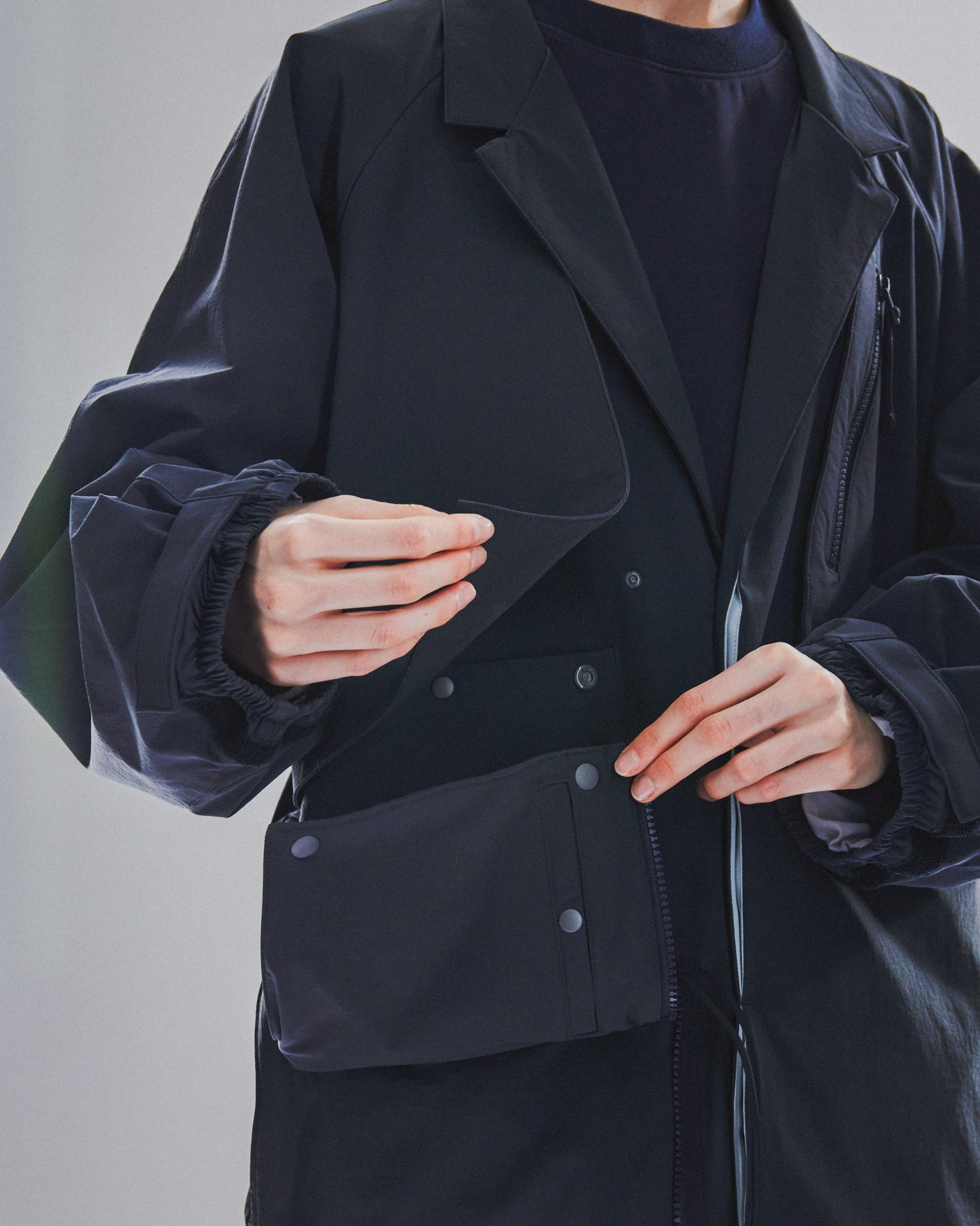 【GOOPiMADE x master-piece 】“MEquip-B5“ Multi-Pocket Utility Suit MARINE