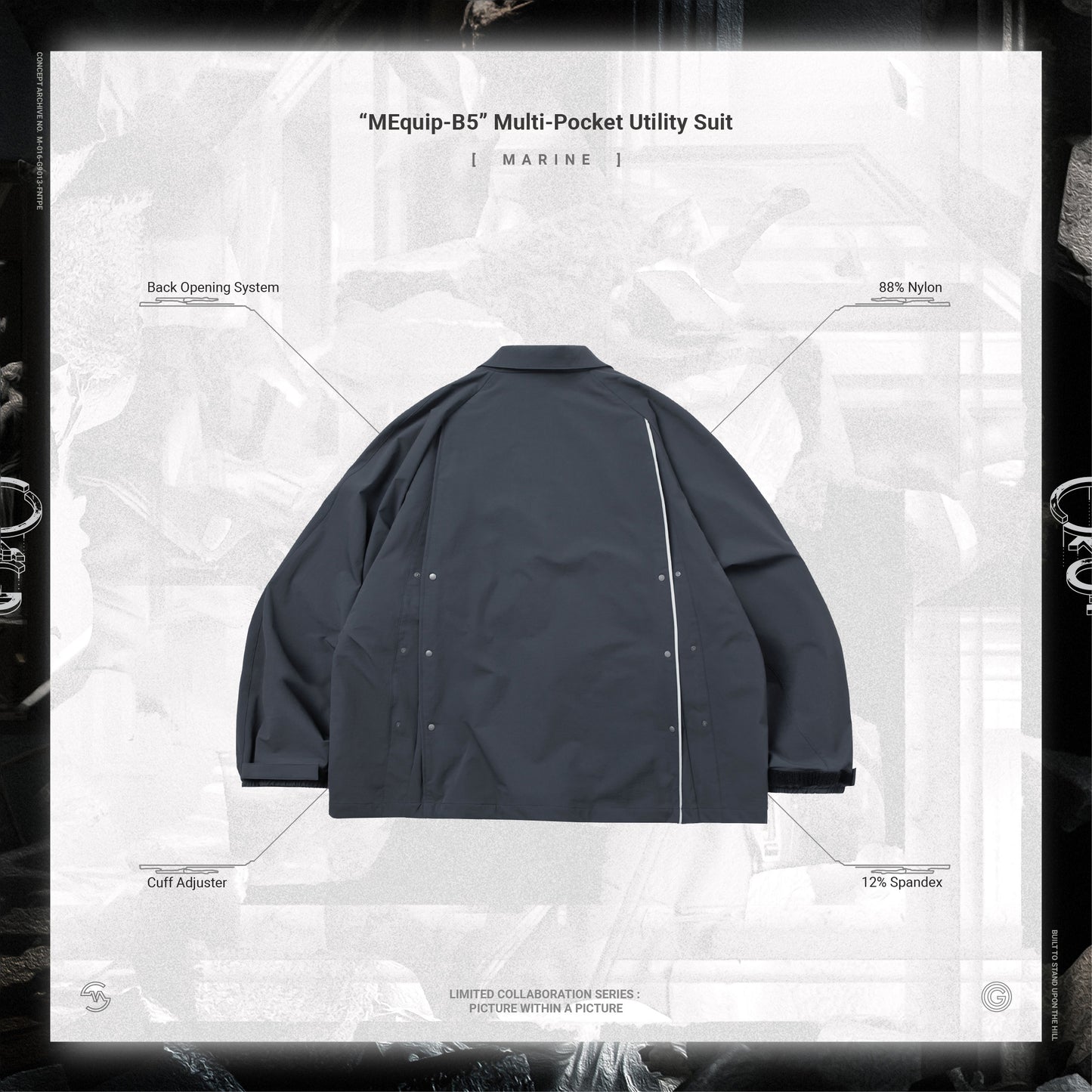【GOOPiMADE x master-piece 】“MEquip-B5“ Multi-Pocket Utility Suit MARINE