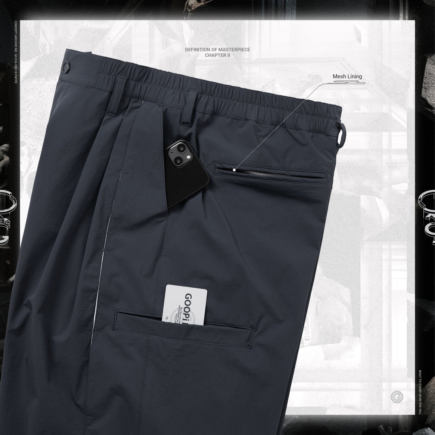 【GOOPiMADE x master-piece 】“MEquip-P1“ Double Layers Utility Trousers MARINE