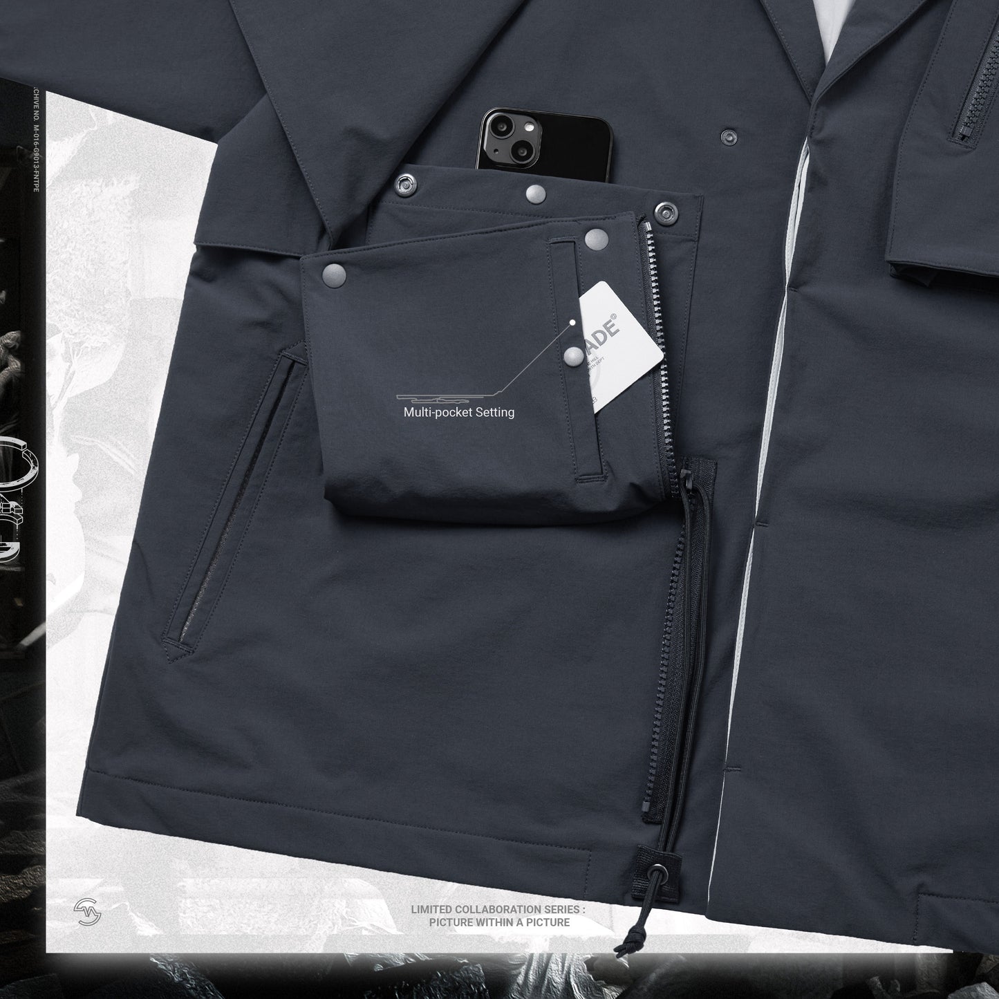 【GOOPiMADE x master-piece 】“MEquip-B5“ Multi-Pocket Utility Suit MARINE