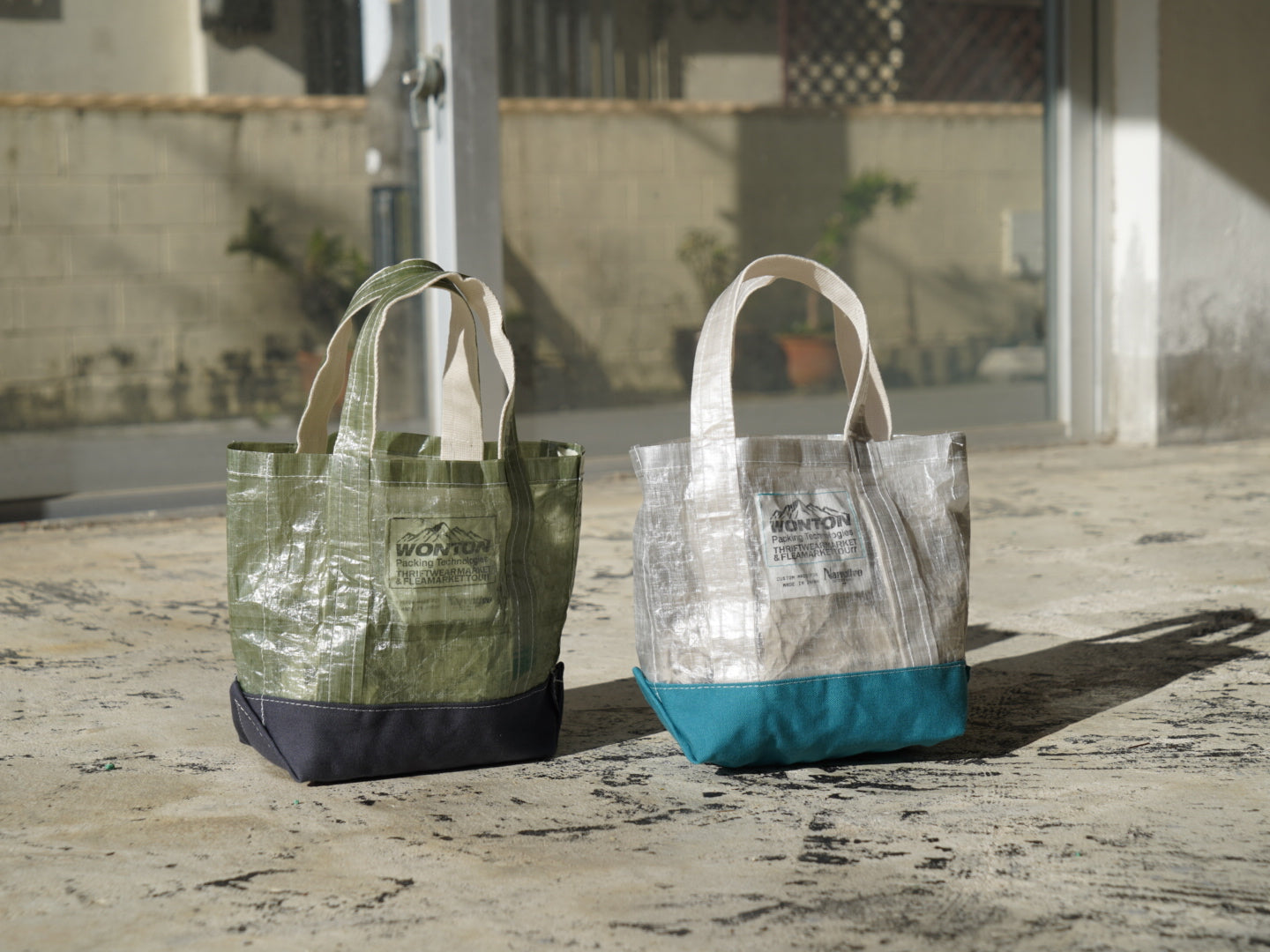 wonton tokyo × THRIFT WEAR MARKET & FLEAMARTKET TOUrr TOTEBAG MINI