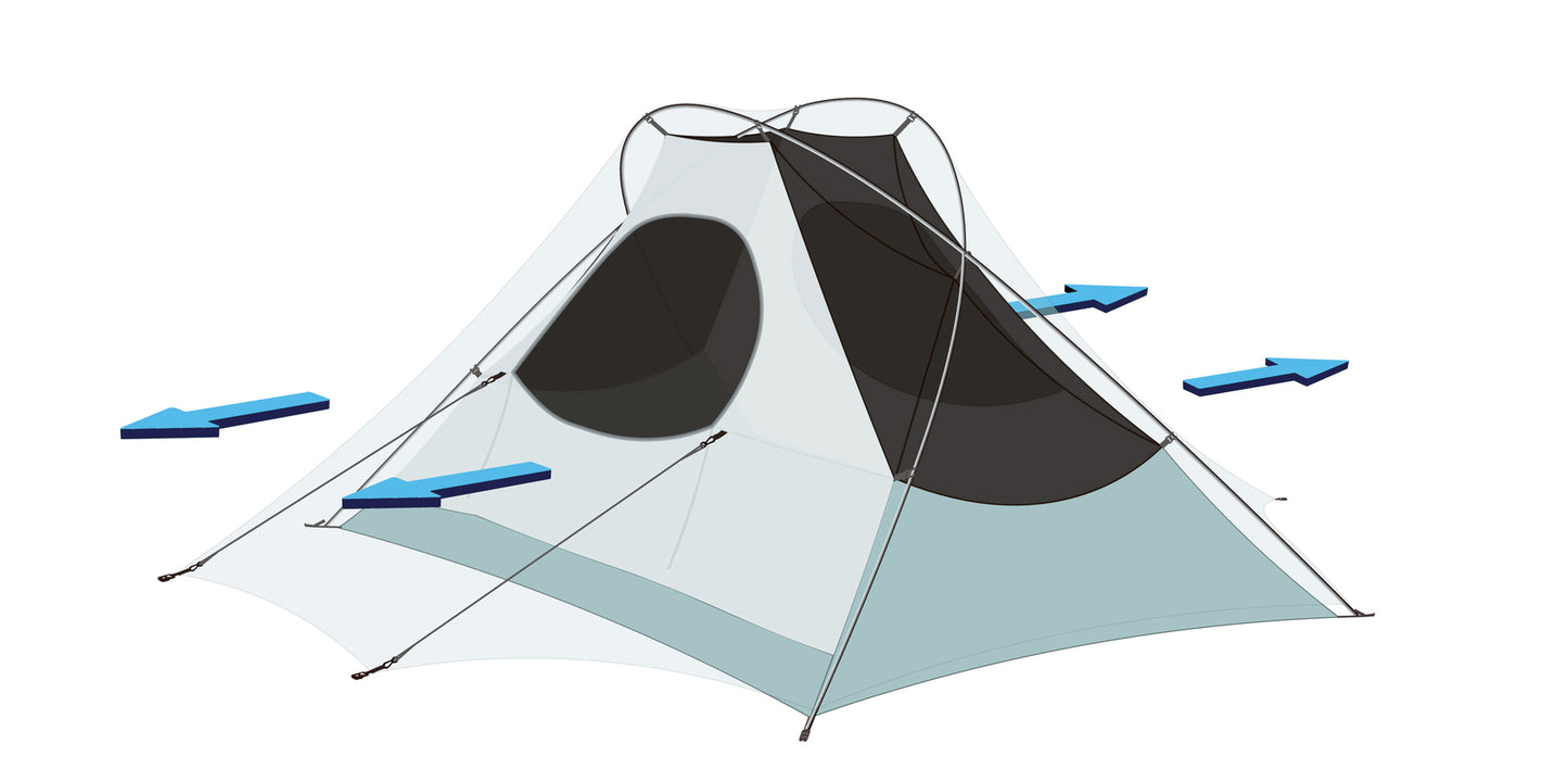 Pre Tents / Lightrock 2P With Footprint (Pewter)