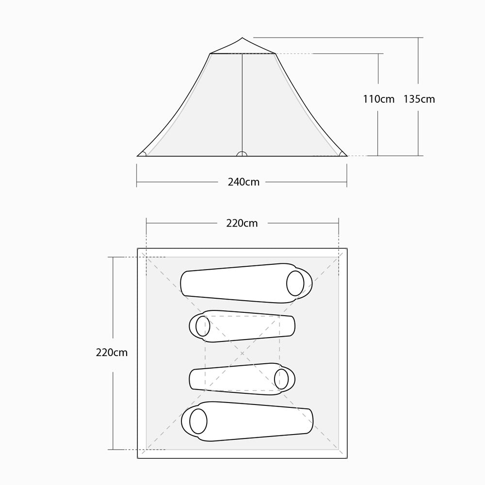 Pre Tents Mega シェルター タープ テント