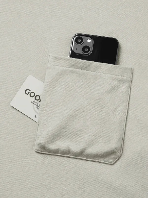 【GOOPiMADE】“G_model-01“ 3D L/S Pocket Tee L-GRAY