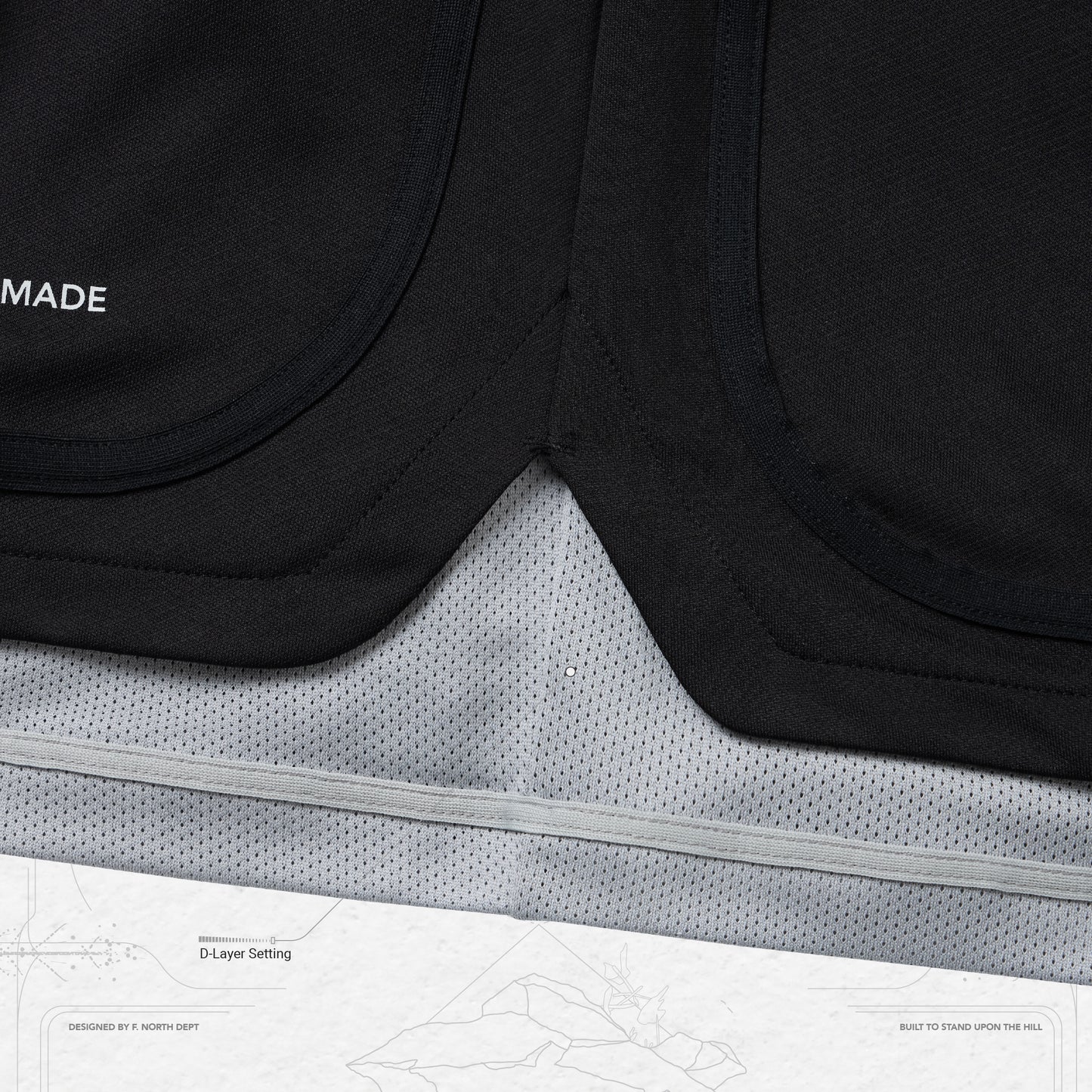 【GOOPiMADE】“Rve-S3 “ Riverside Track Shorts SHADOW