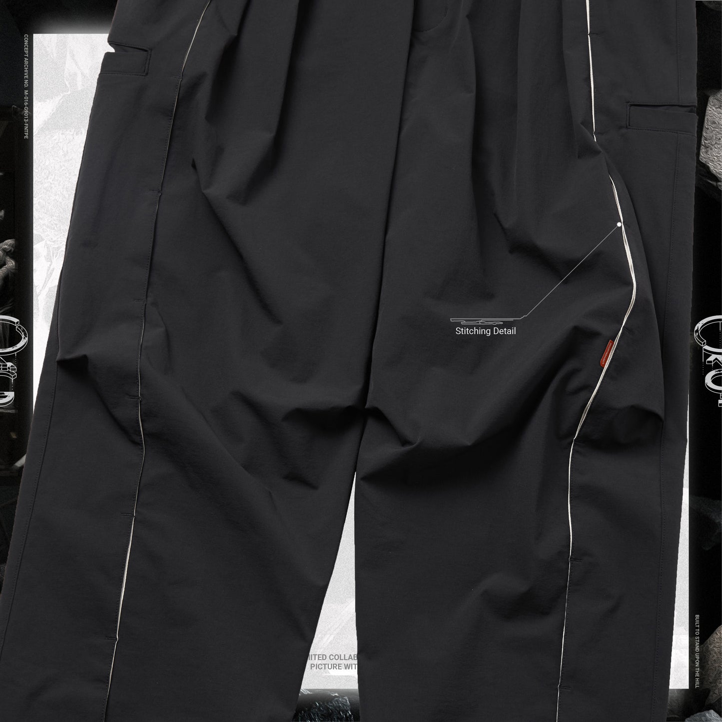 【GOOPiMADE x master-piece 】“MEquip-P1“ Double Layers Utility Trousers BLACK