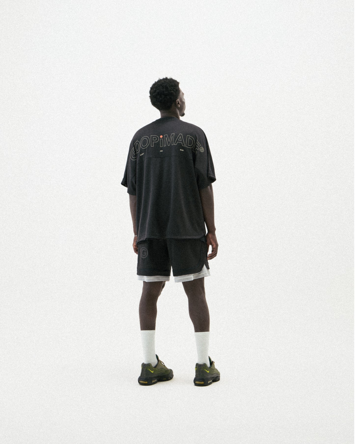 【GOOPiMADE】“Rve-T3 “ Riverside Track Tee SHADOW