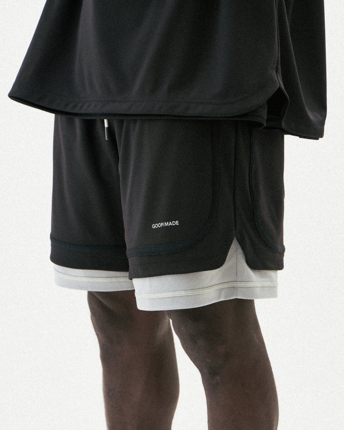 【GOOPiMADE】“Rve-S3 “ Riverside Track Shorts SHADOW