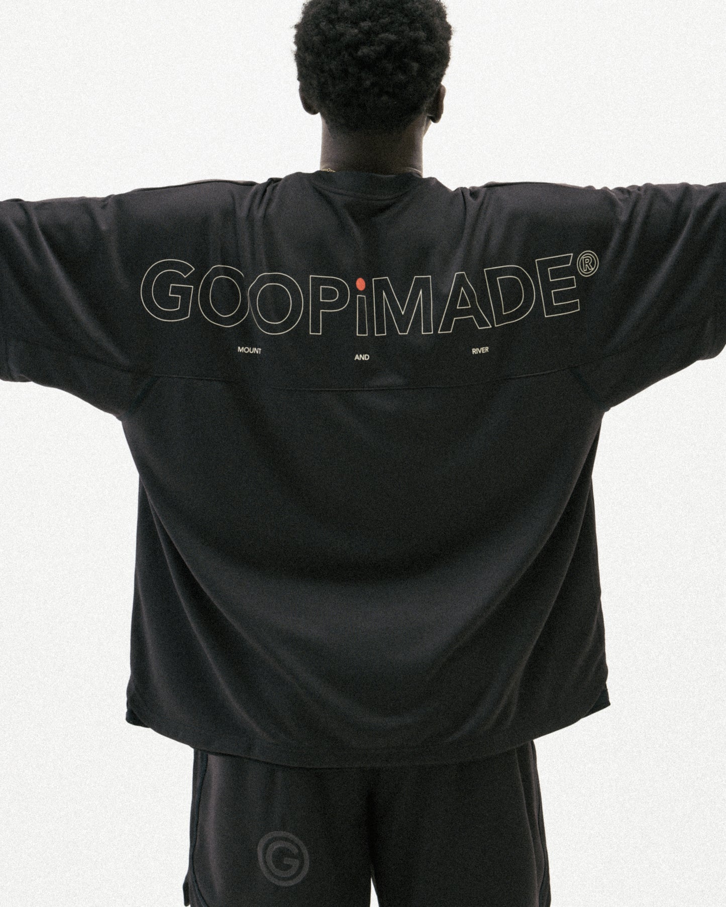 【GOOPiMADE】“Rve-T3 “ Riverside Track Tee SHADOW