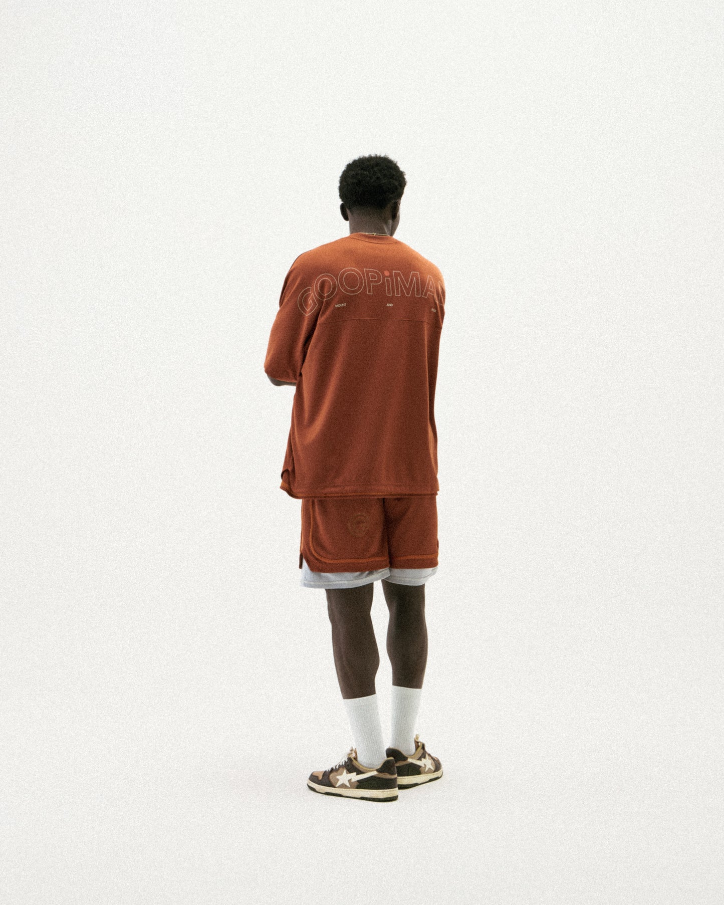 【GOOPiMADE】“Rve-T3 “ Riverside Track Tee PUMPKIN