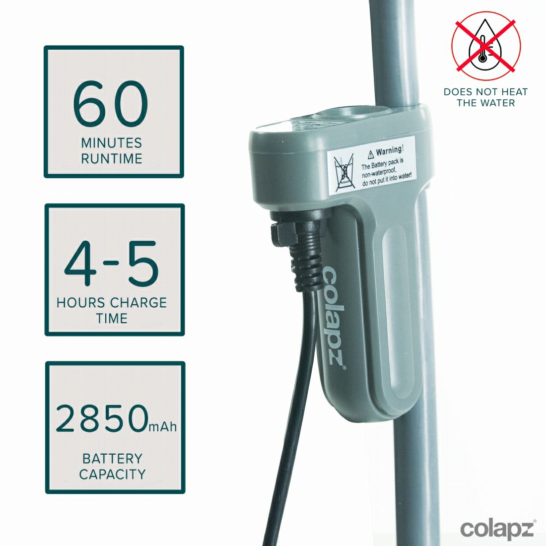 COLAPZ コラプズ 12v Portable Rechargeable Travel Shower (3in1) ポータブルシャワー